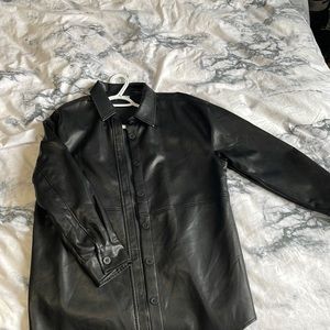 Faux leather jacket